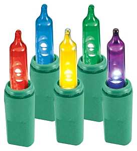 Hometown Holidays 2337 Light Set, 4.8 (0.04 amps) W, 70-Lamp, LED Lamp, Multi-Color Lamp, 25,000 hr Average Life