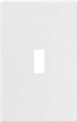 Eaton Wiring Devices PJS1W Wallplate, Mid-Size, 4-7/8 in L, 3.12 in W, 1-Gang, Polycarbonate, High-Gloss