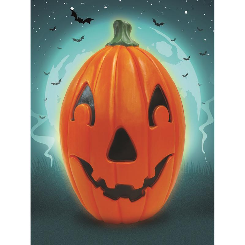 Union Products 22 in. Incandescent Prelit Blow Mold Pumpkin Yard Decor
