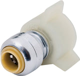 SharkBite U3531LFA Pipe Connector, 1/4 x 7/8 in, Threaded, Brass, 200 psi Pressure