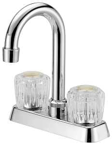 Boston Harbor PFN47850CP-LF Bar Sink Faucet, 1.8 gpm, 2-Handle, 3-Faucet Hole, Metal, Chrome Plated