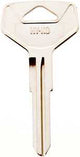 Hy-Ko 11010TR25 Automotive Key Blank, Brass, Nickel, For: Toyota Vehicle Locks, TR25 Key Number, Pack of 10