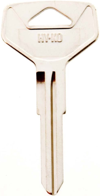 Hy-Ko 11010TR25 Automotive Key Blank, Brass, Nickel, For: Toyota Vehicle Locks, TR25 Key Number, Pack of 10