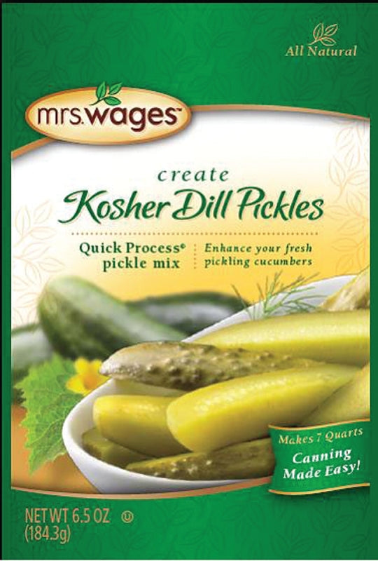 Mrs. Wages W622-J7425 Kosher Dill Pickle Mix, 6.5 oz Pouch, Pack of 12