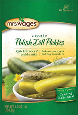 Mrs. Wages W623-J7425 Polish Dill Pickle Mix, 6.5 oz Pouch, Pack of 12