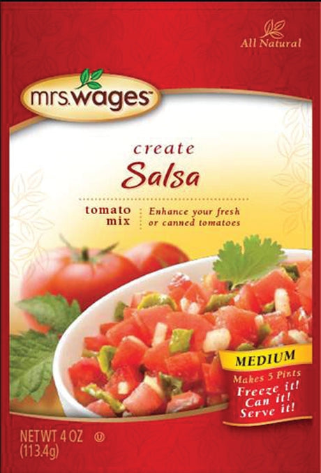 Mrs. Wages W536-J7425 Tomato Mix, 4 oz Pouch, Pack of 12