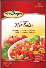 Mrs. Wages W753-J7425 Tomato Canning Mix, 4 oz Pouch, Pack of 12