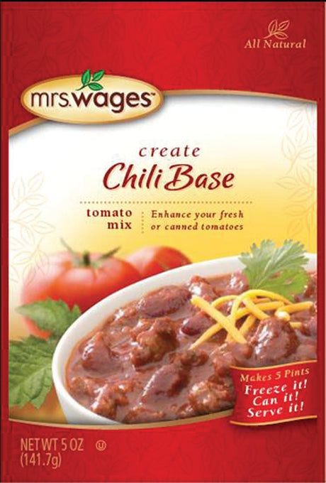 Mrs. Wages W537-J4425 Canning Chili Mix, 5 oz Pouch, Pack of 12