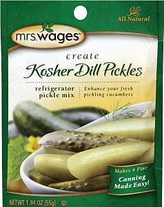 Mrs. Wages W626-DG425 Refrigerator Pickle Mix, 1.94 oz Pouch, Pack of 12