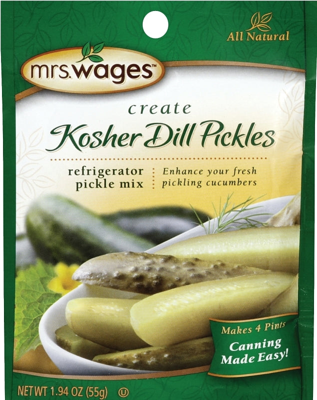 Mrs. Wages W626-DG425 Refrigerator Pickle Mix, 1.94 oz Pouch, Pack of 12