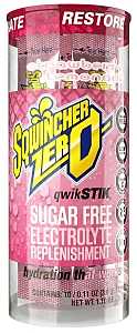 Sqwincher Qwik Stik ZERO Series 159060162 Drink Mix, Sugar-Free, Powder, Strawberry Lemonade Flavor, 0.11 oz Stick, Pack of 12