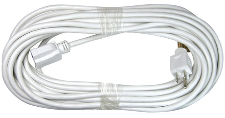 PowerZone OR883628 Extension Cord, 16 AWG Cable, 40 ft L, 125 V, White