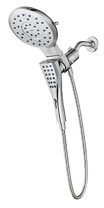 Moen Verso Series 220C2 Spray Head with Handshower, Chrome, Round, 1/2 in Connection, IPS, 2.5 gpm, 8-Spray Function