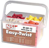 NSI Easy-Twist ET-CP-13 Wire Connector, Thermoplastic Housing Material, Orange/Red/Tan/Yellow