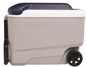 Igloo 0034226 Roller Cooler, 40 qt Cooler, Polyurethane, Gray