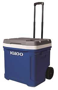 Igloo Ecocool Series 0034664 Latitude Roller Cooler, 60 qt Cooler, Majestic Blue/Meteorite