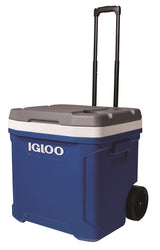 Igloo Ecocool Series 0034664 Latitude Roller Cooler, 60 qt Cooler, Majestic Blue/Meteorite