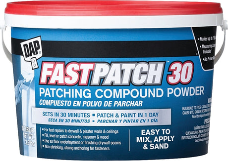 DAP FASTPATCH 58550 Patching Compound, White, 3.5 lb Tub Pack of 4