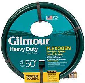 Gilmour 864501-1001 Garden Hose, 50 ft L, Vinyl