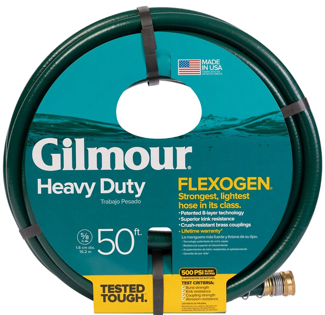 Gilmour 864501-1001 Garden Hose, 50 ft L, Vinyl