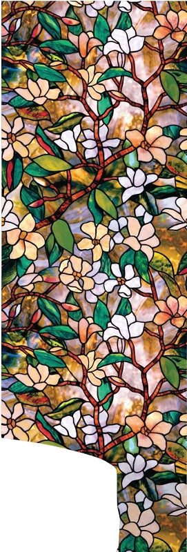 Artscape 01-0113 Window Film, 36 in L, 24 in W, Magnolia Pattern, Pack of 4