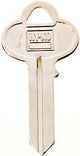 Hy-Ko 11010CO1 Key Blank, Brass, Nickel, For: Corbin Russwin Cabinet, House Locks and Padlocks, CO1 Key Number, Pack of 10