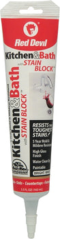 Red Devil 0755 Sealant, White, -20 to 180 deg F, 5.5 oz Tube
