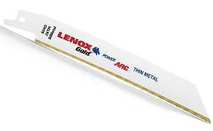 Lenox Gold 21072624GR Reciprocating Saw Blade, 3/4 in W, 6 in L, 24 TPI, HSS Cutting Edge