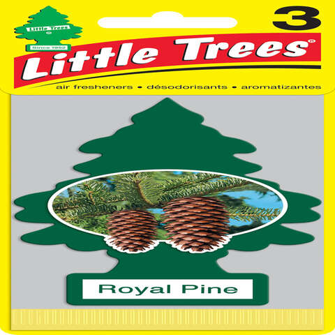 Little Trees Green Royal Pine Air Freshener 3 pk, Pack of 8