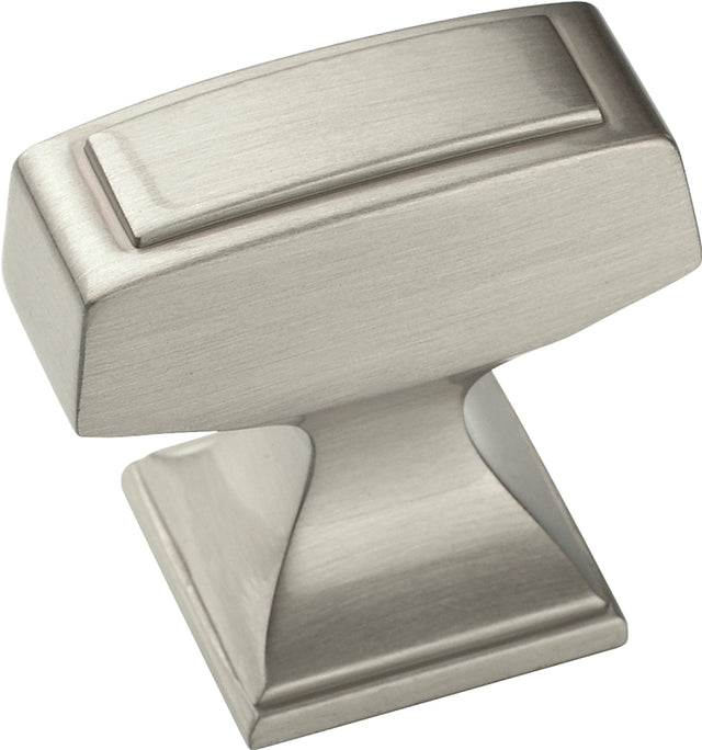 Amerock BP53029G10 Cabinet Knob, 1-3/16 in Projection, Zinc, Satin Nickel