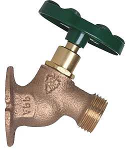 Arrowhead Brass 355 Series 355LF Sillcock, 3/4 in Connection, FIP x Male Hose Threaded, Solid Flange, 125 psi Pressure