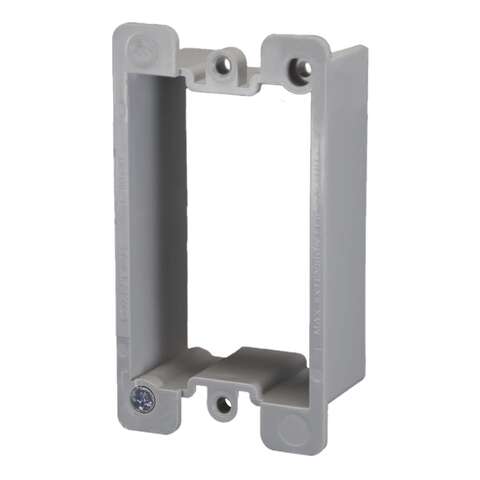 Cantex EZ Box Old Work Rectangle PVC 1 gang Box Extenders Gray