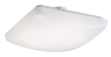 Metalux FM11WSCCR Square Flush Mount Ceiling Light, 120 V, 13.9 W, LED Lamp, 1100 Lumens Lumens, 4000 K Color Temp