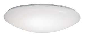 Metalux FM9WRCCR Round Flush Mount Ceiling Light, 120 V, 12.3 W, LED Lamp, 900 Lumens Lumens, Steel Fixture