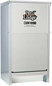 Pet Lodge CH25 Pet Feeder, 25 lb Volume, Galvanized Steel