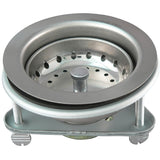 Keeney 1441SS Basket Strainer, 4.42 in Dia, Stainless Steel, Chrome, For: 3-1/2 in Dia Opening Sink