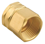 Anderson Metals 754014-10 Short Nut, 5/8 in, Flare, Brass, Pack of 5