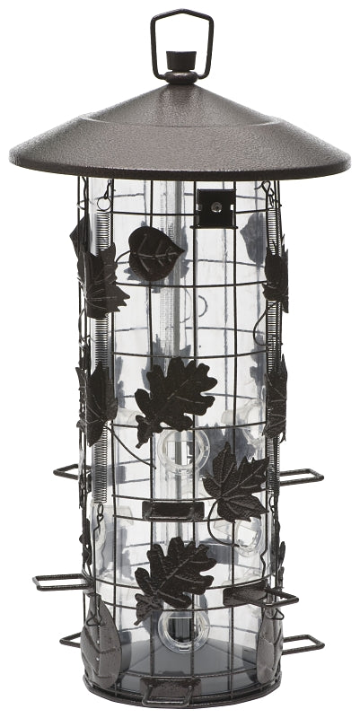 Perky-Pet 337 Wild Bird Feeder, Metal, Rustic Brown, Hanging Mounting