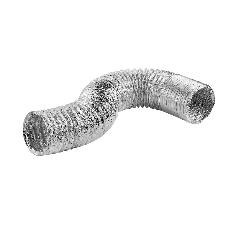 Lambro 498PL Laminated Transition Duct, 4 in, 8 ft L, Aluminum