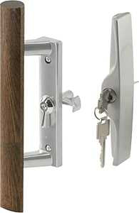 Prime-Line C 1064 Handle Set, Different Key, Aluminum, Aluminum, 1 in Thick Door