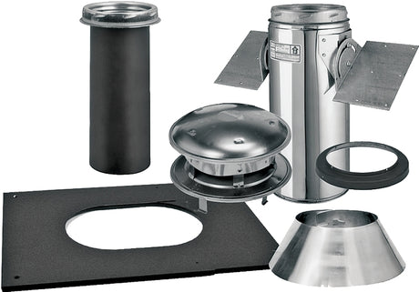 Selkirk 206621 Ceiling Support Kit, Pitched, Stainless Steel, For: Model SSII