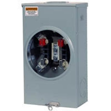 Siemens SUAT317-OPQG Meter Socket, 1 -Phase, 200 A, 600 V, 4 -Jaw, Overhead Cable Entry, NEMA 3R Enclosure