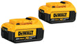 DEWALT 20V MAX Series DCB204-2 Rechargeable Battery Pack, 20 V Battery, 4 Ah, 60 min Charging