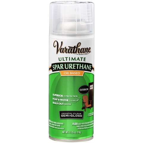 Varathane Semi-Gloss Crystal Clear Oil-Based Spar Urethane 11.25 oz, Pack of 6