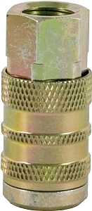 Bostitch IC-14F Hose Coupler, 1/4 x 1/4 in, FNPT, Steel, Plated