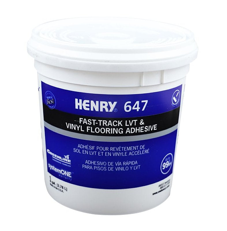 Henry 647 PlumPro 32080 Floor Adhesive, Paste, Mild, Purple, 1 gal Pail, Pack of 4