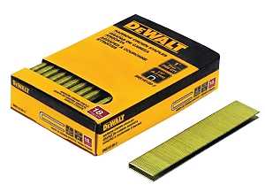 DEWALT DNS18100-2 Crown Staple, 1/4 in W Crown, 1 in L Leg, 18, Steel