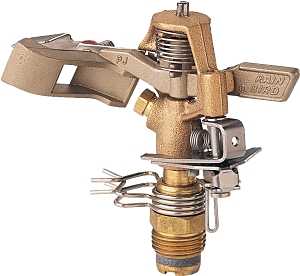 Rain Bird 25PJDAC Impact Sprinkler, 1/2 in Connection, 8 to 12 ft, Brass