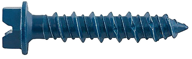 DEWALT UltraCon+ Series DFM12708 Concrete Screw Anchor, 3/16 in Dia, 3-1/4 in L, Carbon Steel, Zinc Stalgard, 100/BX