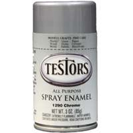 Testors 1290T Craft Spray Paint, Gloss, Chrome, 3 oz